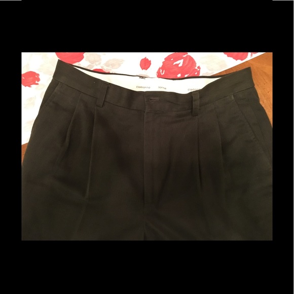 NWOT Herringbone Dark Green Pants. Liz Claiborne. - Picture 2 of 7